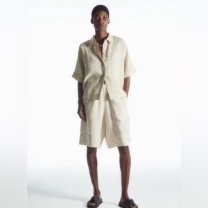 COS Linen Bermuda Shorts